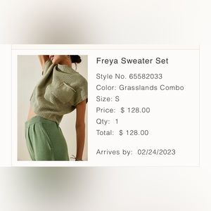 Free People Freya Sweater Set